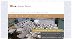 Desktop Screenshot of explorejapaneseceramics.com